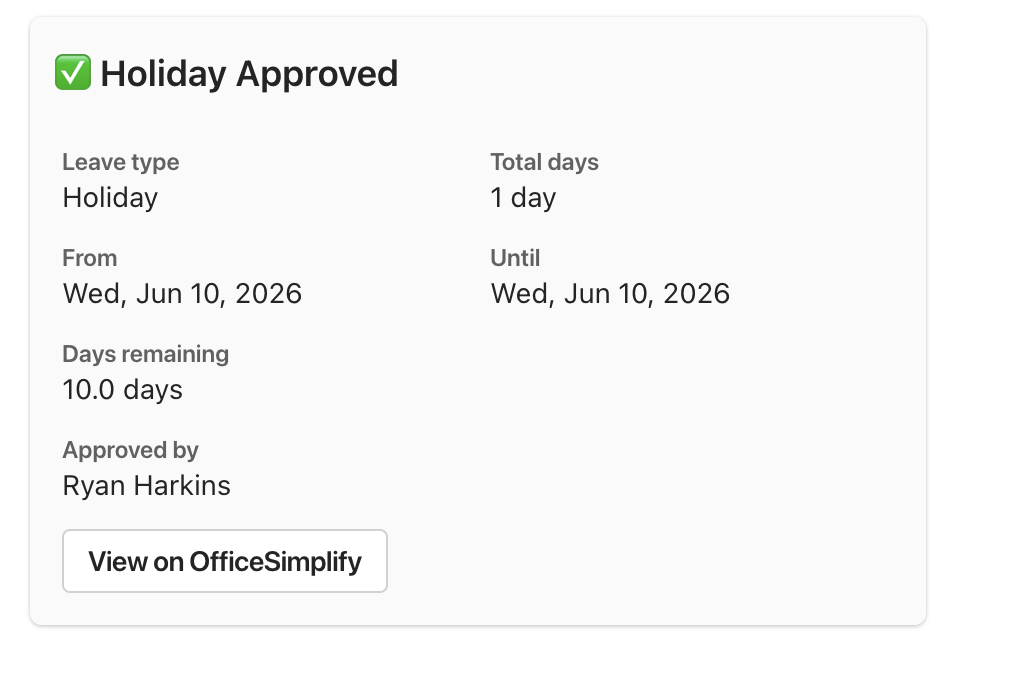 Microsoft Teams interactive approval